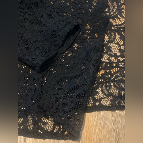 Calvin Klein Black Lace Shrug Sweater - Picture 4 of 5